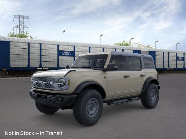 2025 Ford Bronco Badlands 4 Door Advanced 4x4 in Desert Sand — front three-quarter view