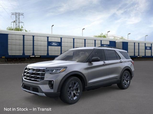 2026 Ford Explorer Active w/100A Pkg 4WD in Carbonized Gray Metallic — front three-quarter view