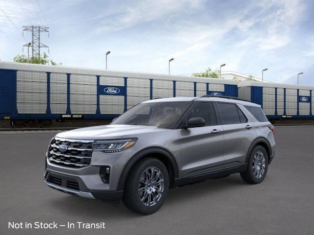2026 Ford Explorer Active w/100A Pkg 4WD in Carbonized Gray Metallic — front three-quarter view