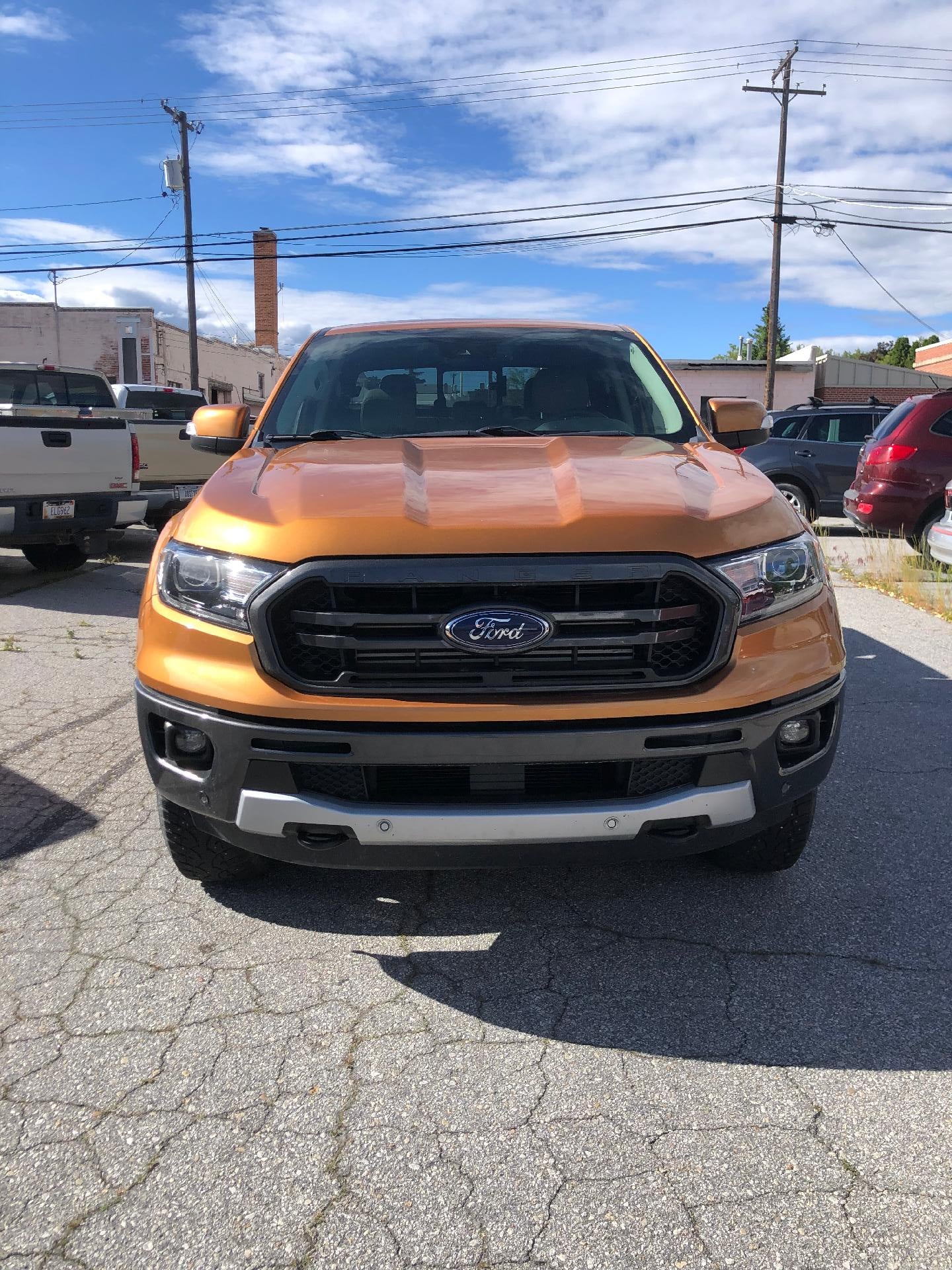 2019 Ford Ranger XL 4WD SuperCrew 5' Box in Saber Metallic — front three-quarter view