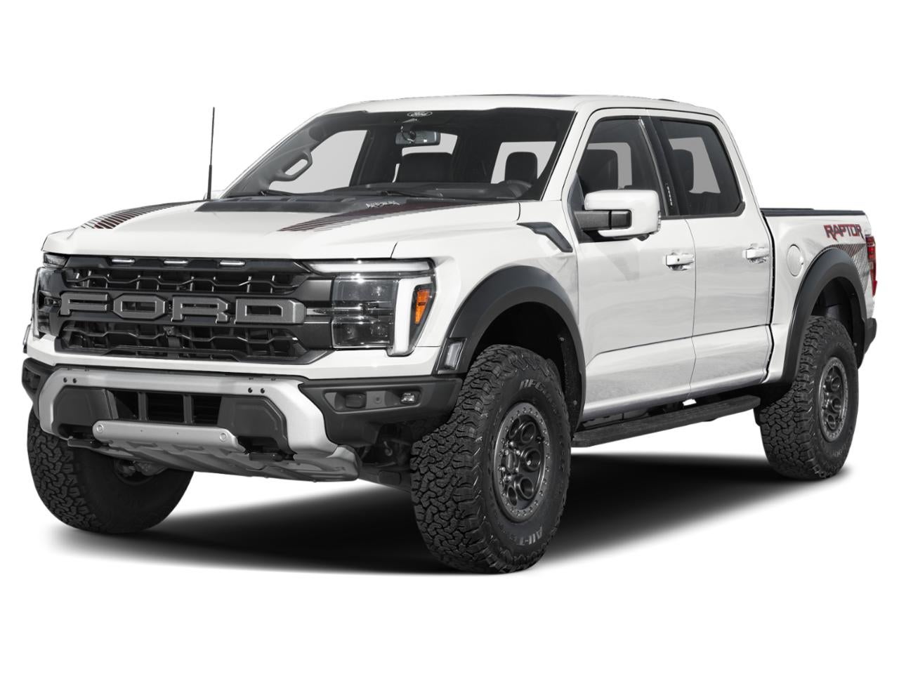 2026 Ford F-150 Raptor 4WD SuperCrew 5.5' Box in Oxford White — front three-quarter view
