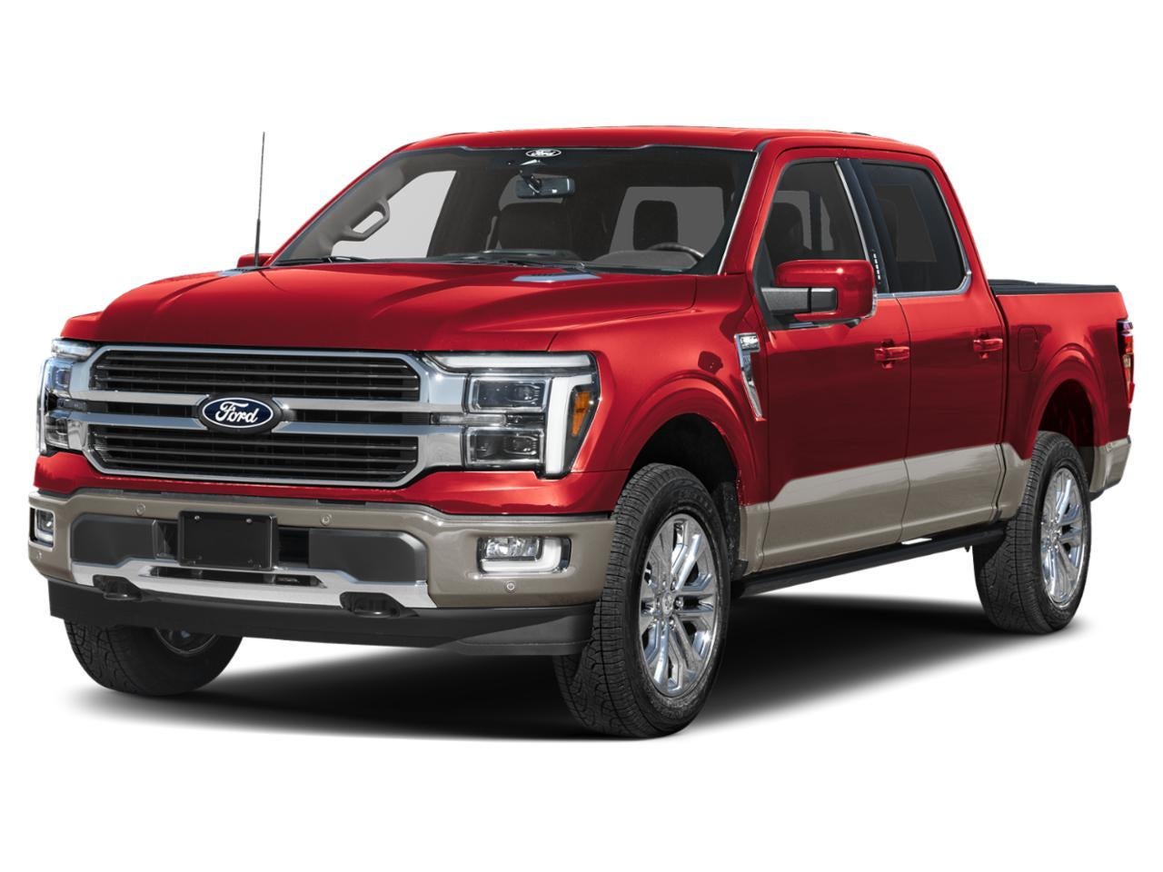 2026 Ford F-150 King Ranch 4WD SuperCrew 6.5' Box in Ruby Red Metallic Tinted Clearcoat — front three-quarter view